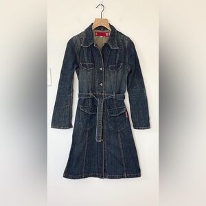 Guess vintage trench coat / dress , sz small